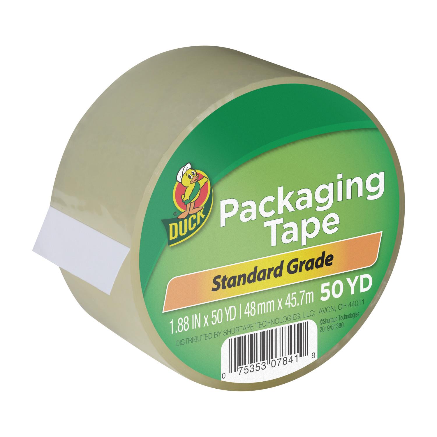 Duck® Brand Standard Packing Tape Clear, 1.88 in. x 50 yd.