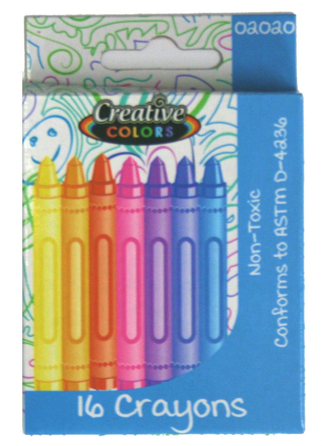 Wholesale School Supplies 16 Count Crayons FCS02020BULK