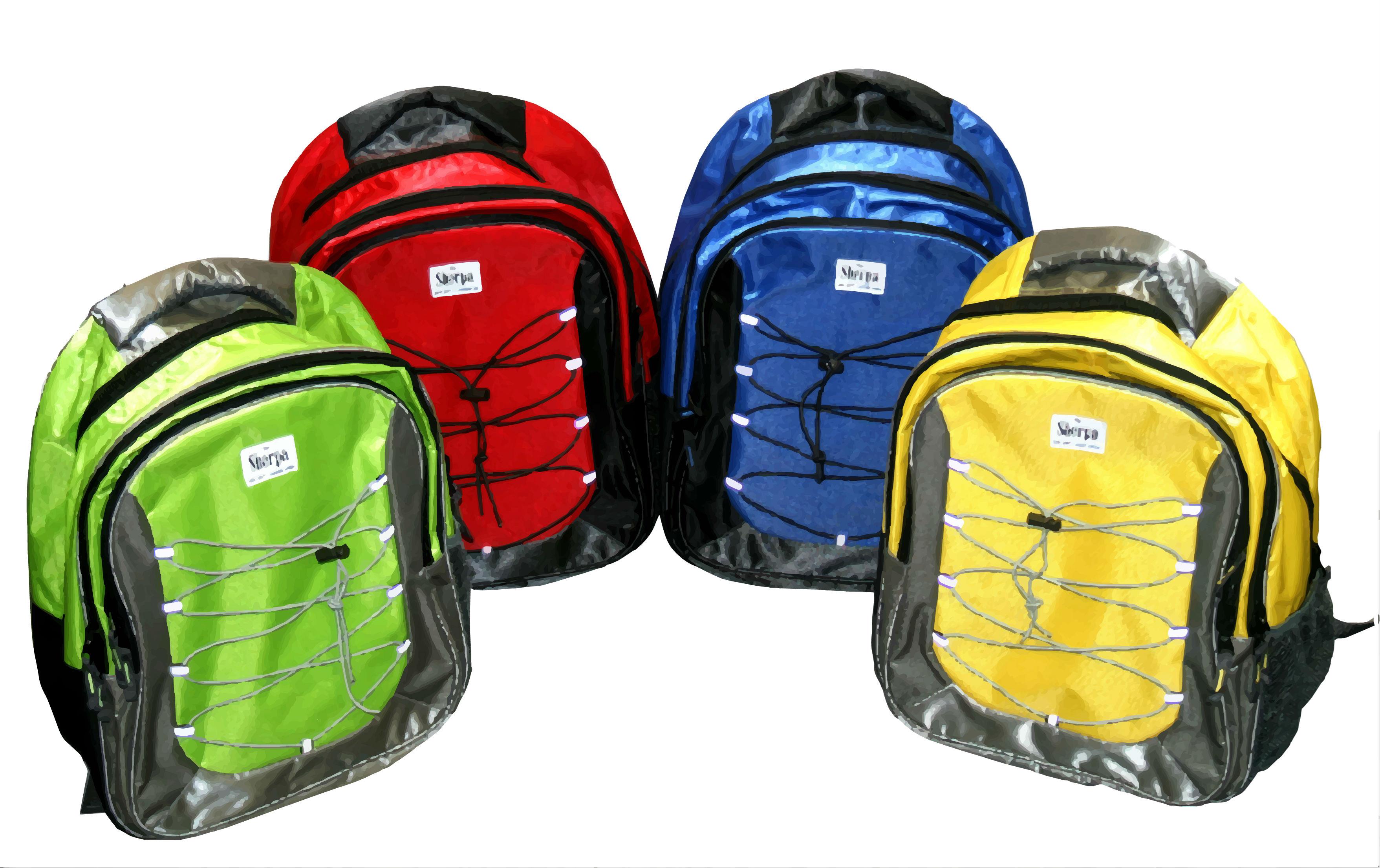 BULK Carton 17 Inch "Sherpa" Upgraded Backpack in 4 Assorted Colors