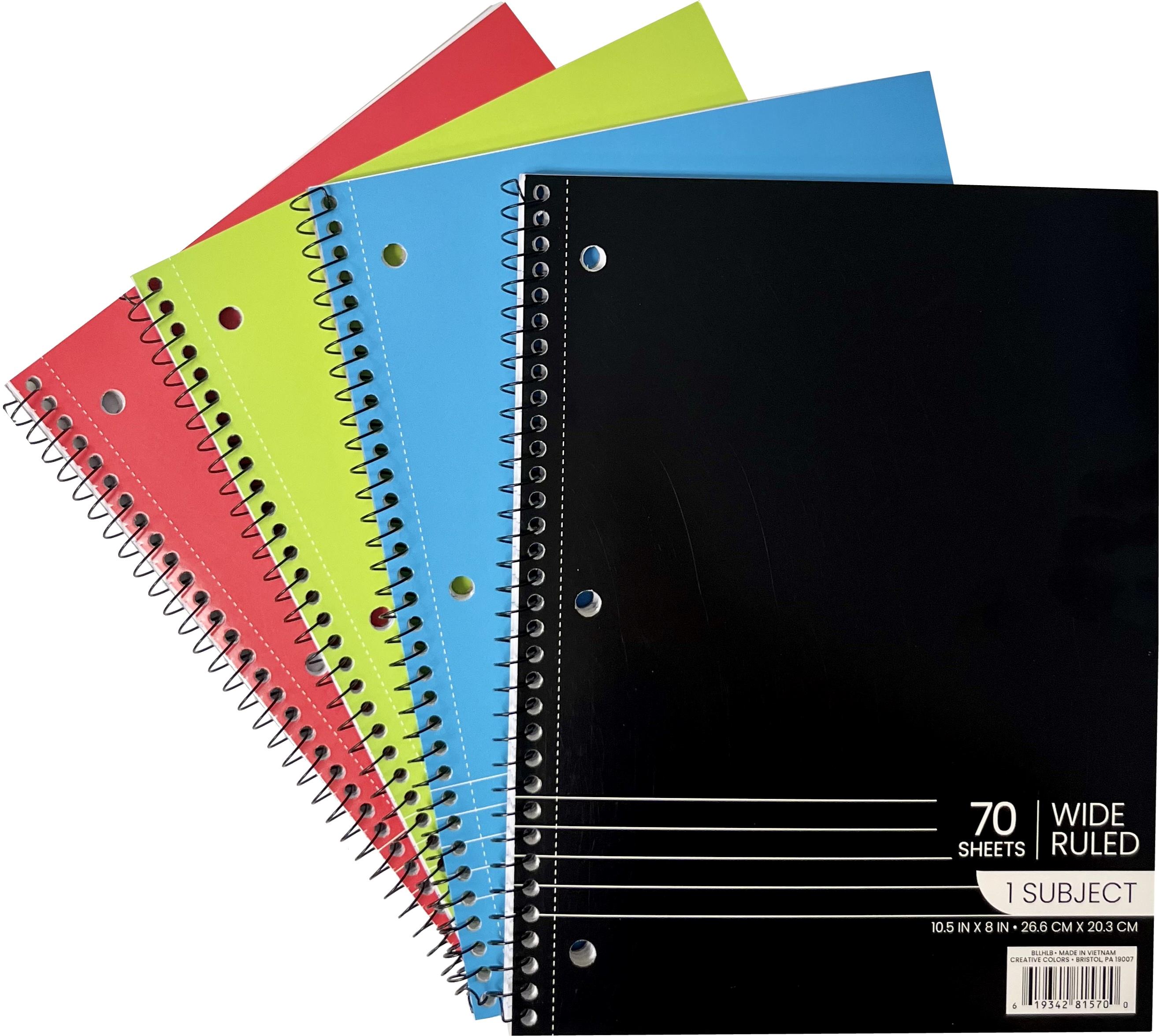 Wholesale BULK Notebook Wide Ruled FCS81570 in Bulk
