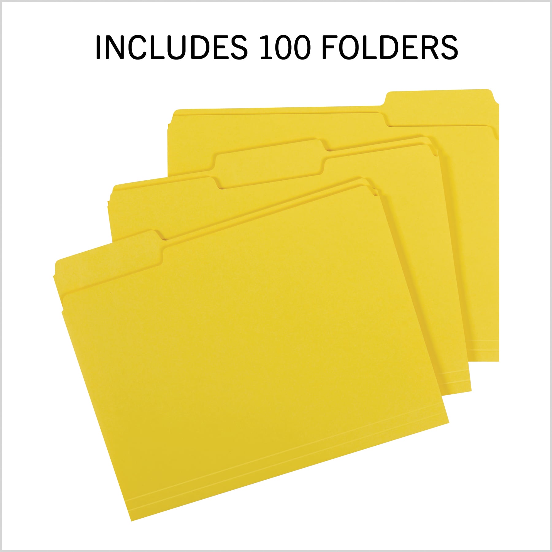 Deluxe Colored Top Tab File Folders, 1/3-Cut Tabs: Assorted, Letter ...