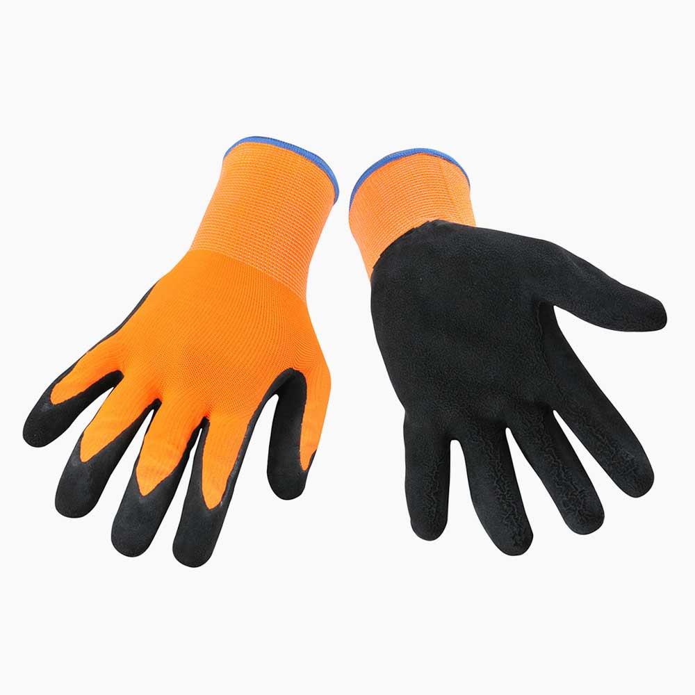 High Dexterity Work Gloves, Form-Fitting, Latex Foam Dipped, Knit