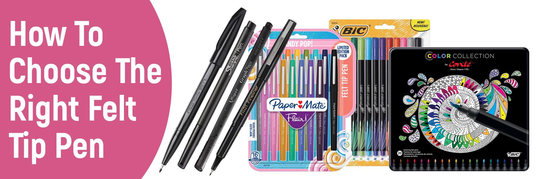 Felt Tip Pens Assorted Colors: 24 Colored Medium Point Markers 0.7mm, Thin  Fine Pen for Note Taking, Writing, Drawing, Journaling, Planner Coloring