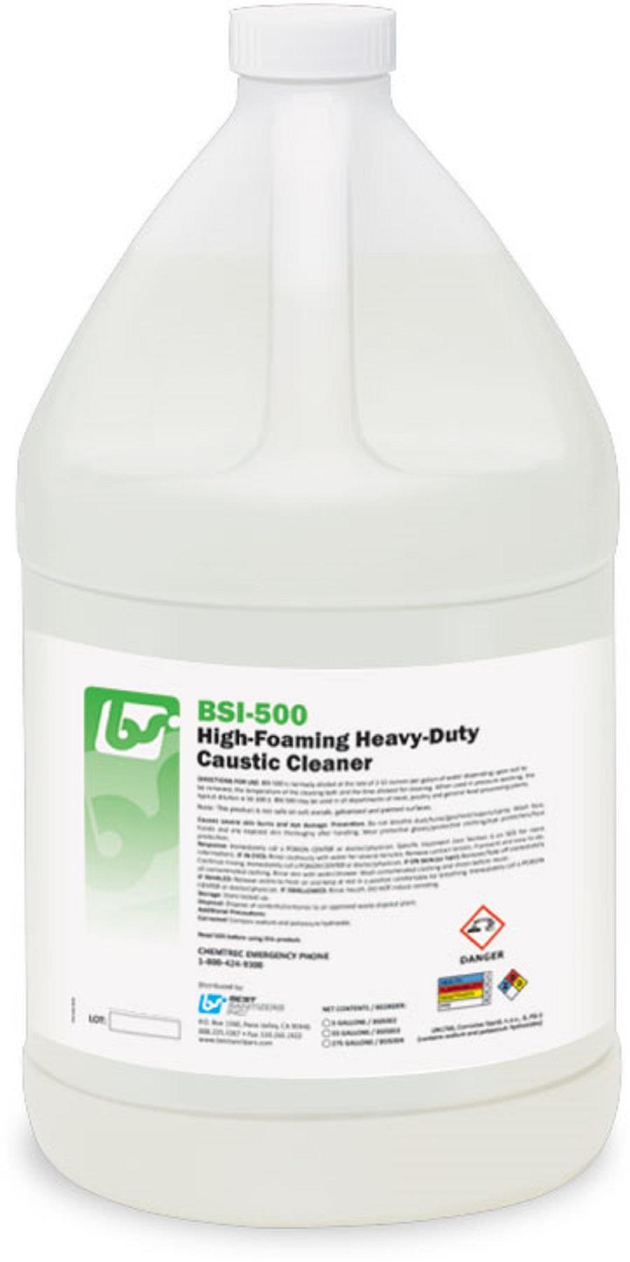 BSI500 High Foaming HeavyDuty Caustic Cleaner 4x1 gallon bottles