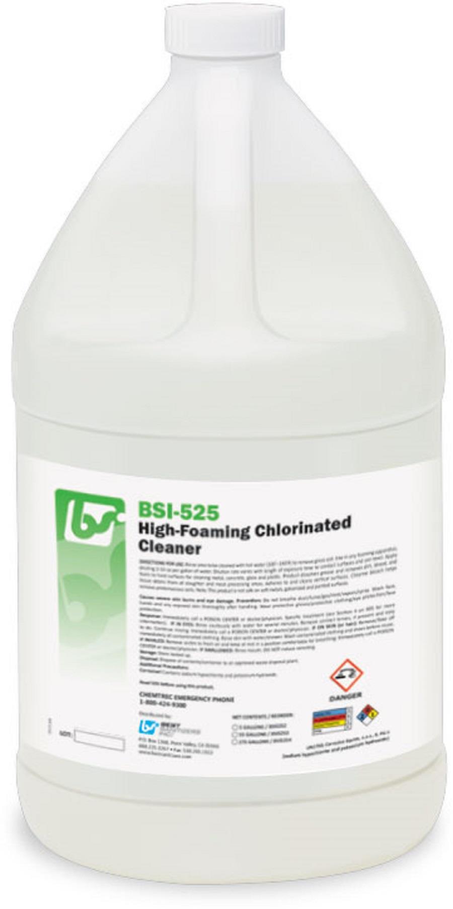 BSI-525 High Foaming Chlorinated Cleaner 4x1 gallon bottles