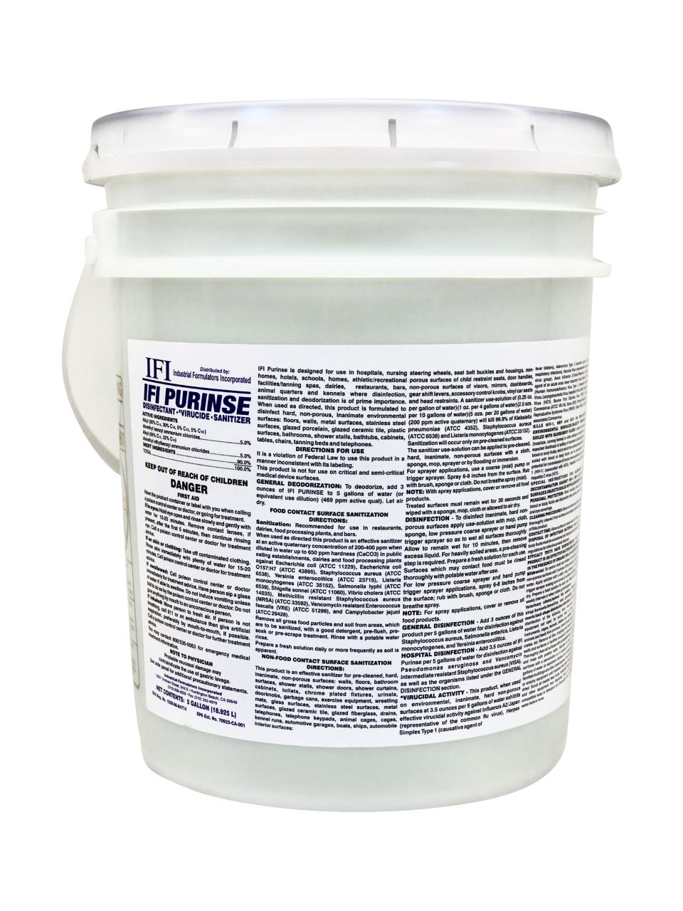 Purinse Quat Sanitizer 05 Gallon/Pail