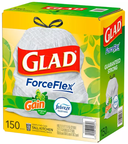 Glad ForceFlex Trash Bags with Gain Original Scent