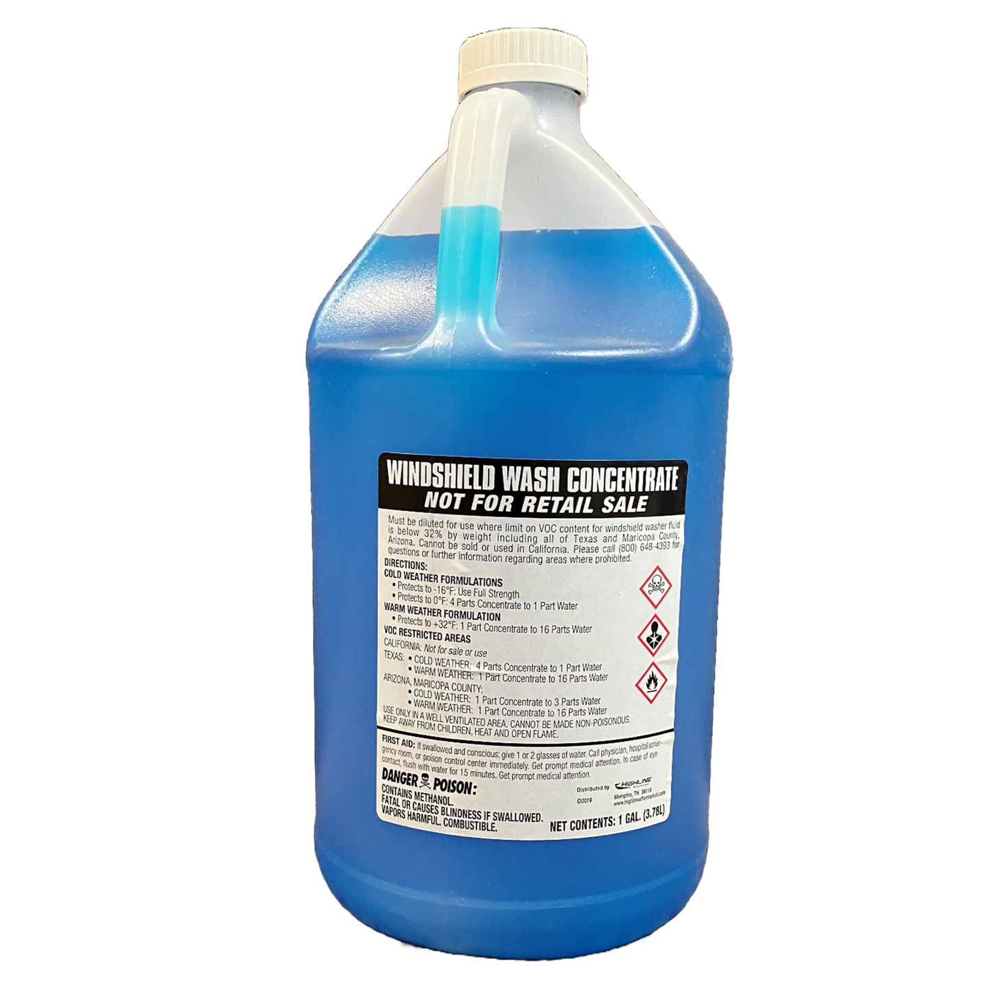 Windshield Washer Fluid Concentrate, Gallon, 6/Case