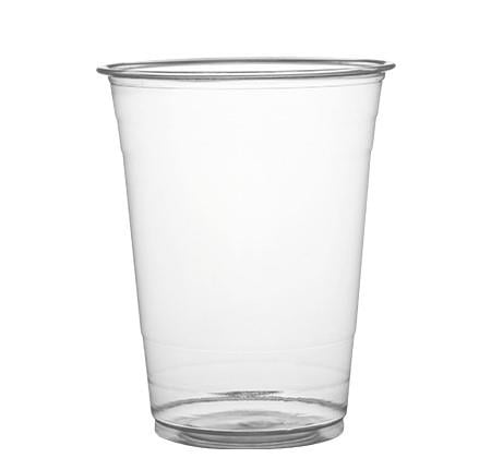 500 Pack] 16 oz Plastic Cups with Dome Lids with Hole - PET Clear
