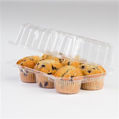 6 Compartment Cupcake/Muffin Container, 350/Case - mastersupplyonline