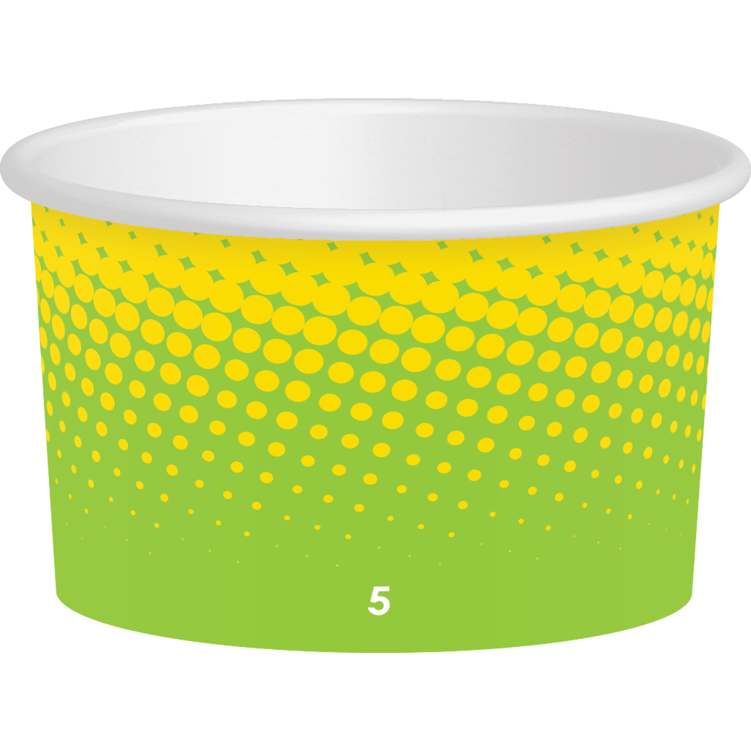 5oz Paper Ice Cream Cup, Green, 1000/Case - mastersupplyonline