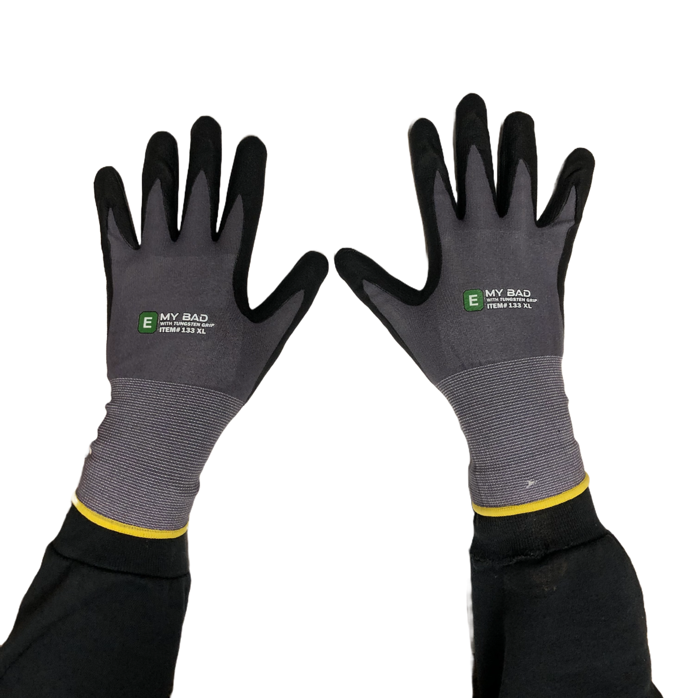 PRO-SAFE - Work Gloves: X-Large, Nitrile-Coated Nylon, General