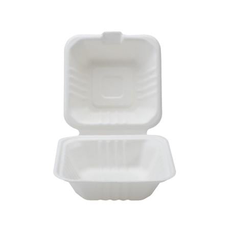 Greenwave Eco-Cane Fiber 6 x 6 Takeout Containers, 500/Case