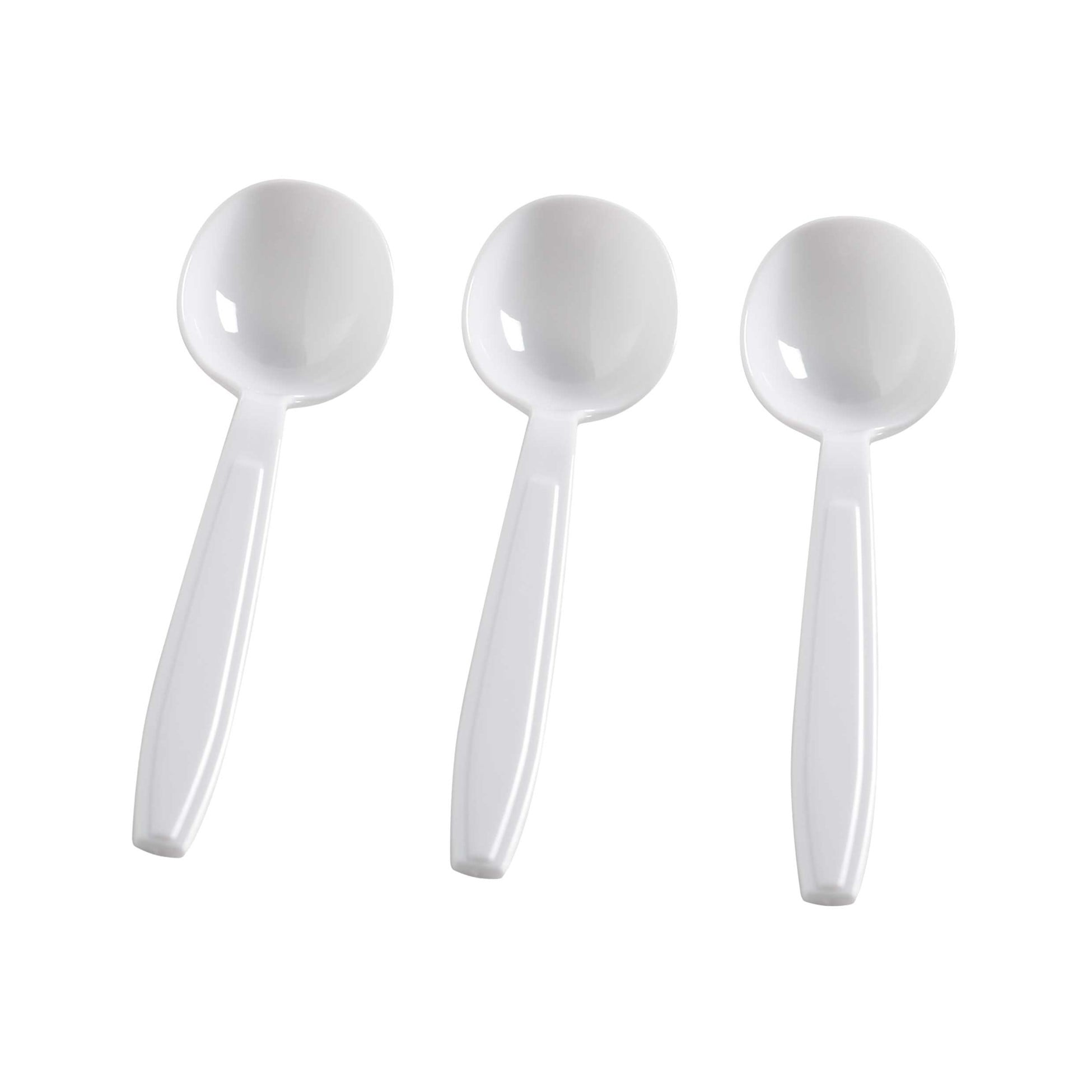 Extra Heavyweight Plastic Soup Spoons, White, 100/Box