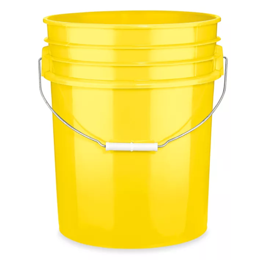 Heavy Duty Plastic Utility Bucket, 5 Gallon, Green, Each -  mastersupplyonline