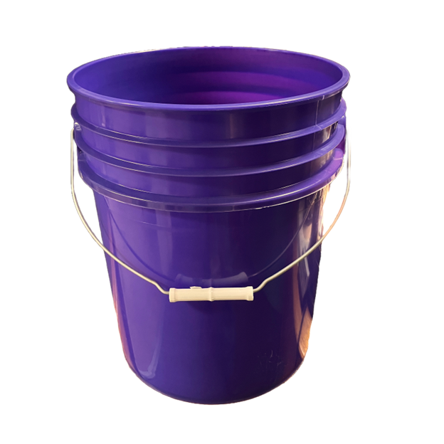 Heavy Duty Plastic Utility Bucket, 5 Gallon, Purple, Each ...