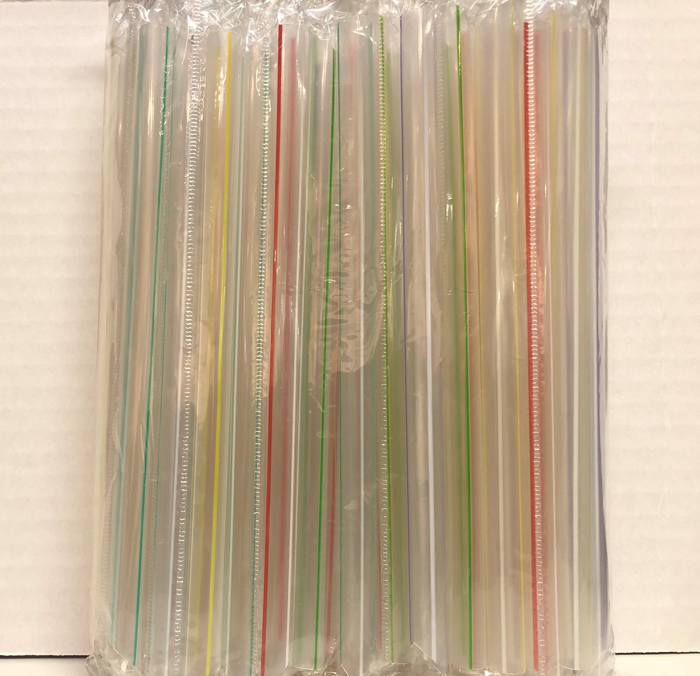 CCF PP plastic Jumbo drink straws - individually wrap black L9 12MM B –  Custom Cup Factory