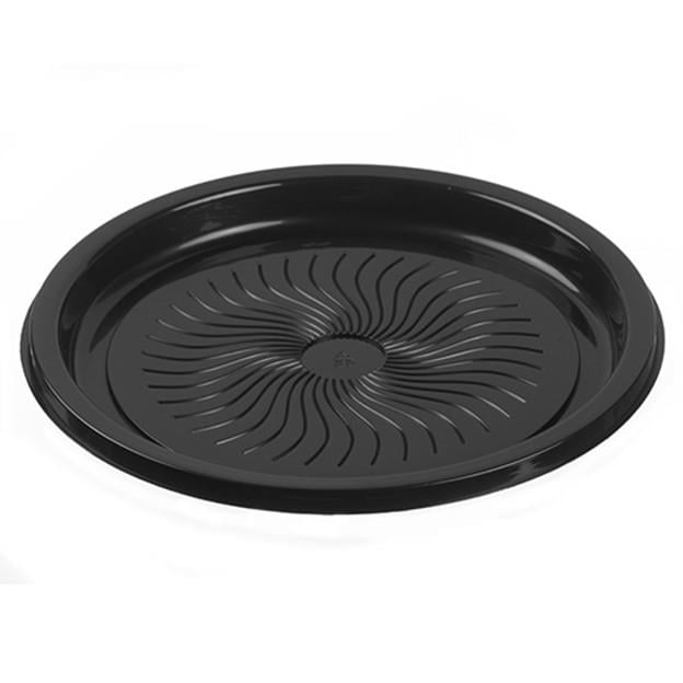 Visions 18 Clear PET Plastic Round Catering Tray High Dome Lid - 25/Case