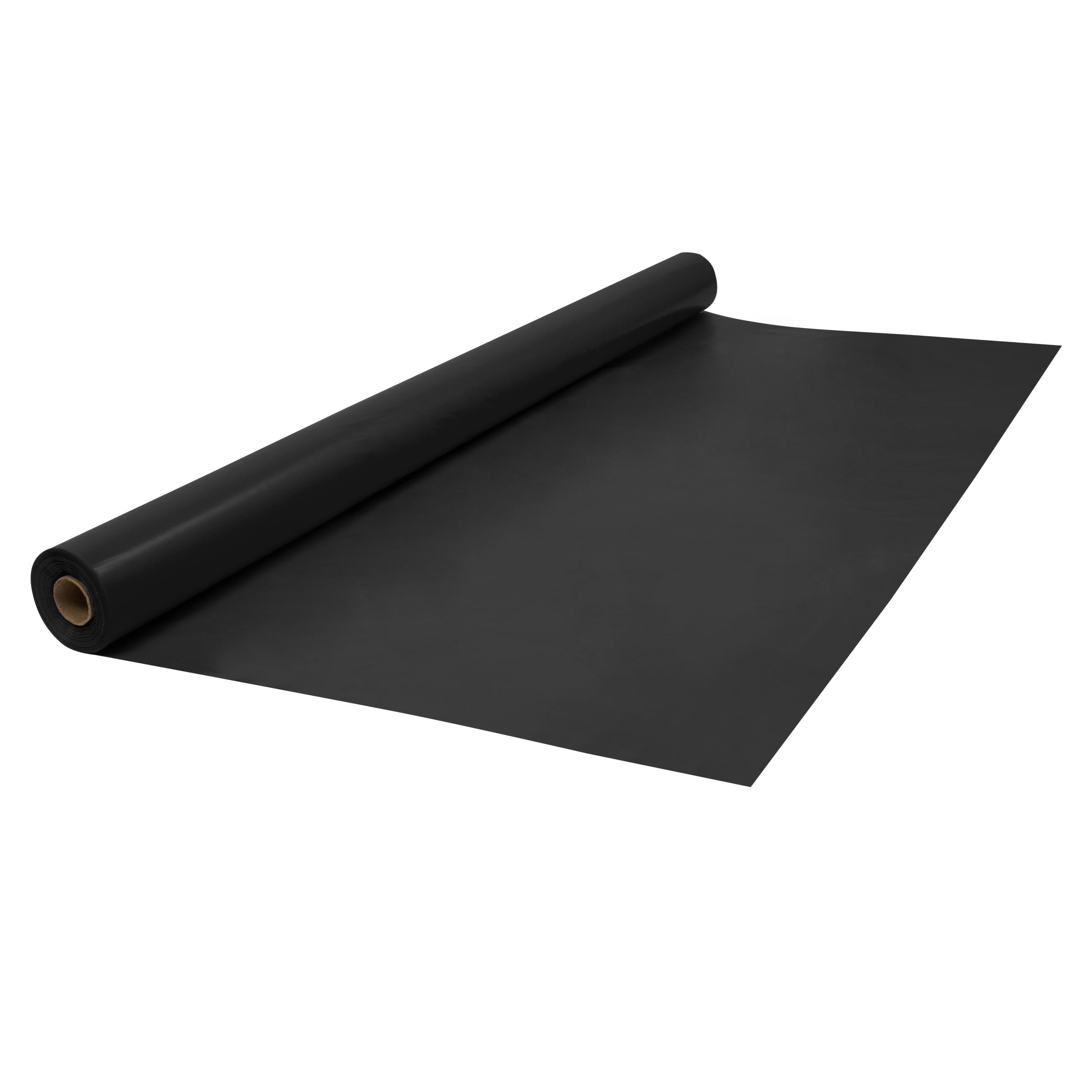 Black Plastic Roll Tablecover, 40" x 300 ft, Each