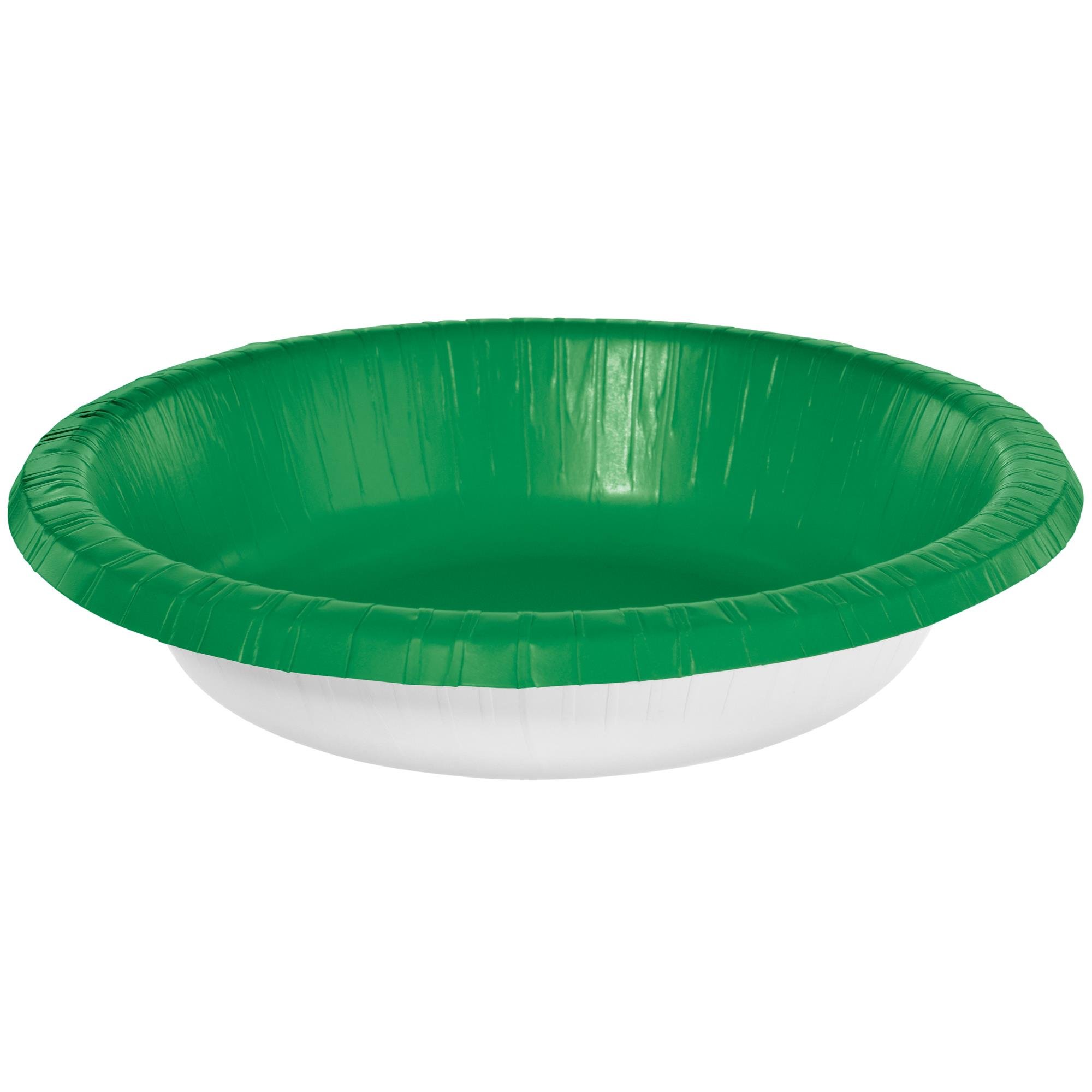 Brava Coated Paper Bowls 20oz Festive Green 20 Pack