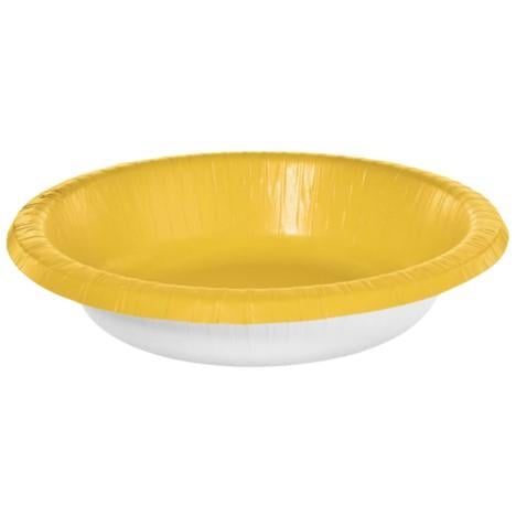 Yellow paper bowls discount