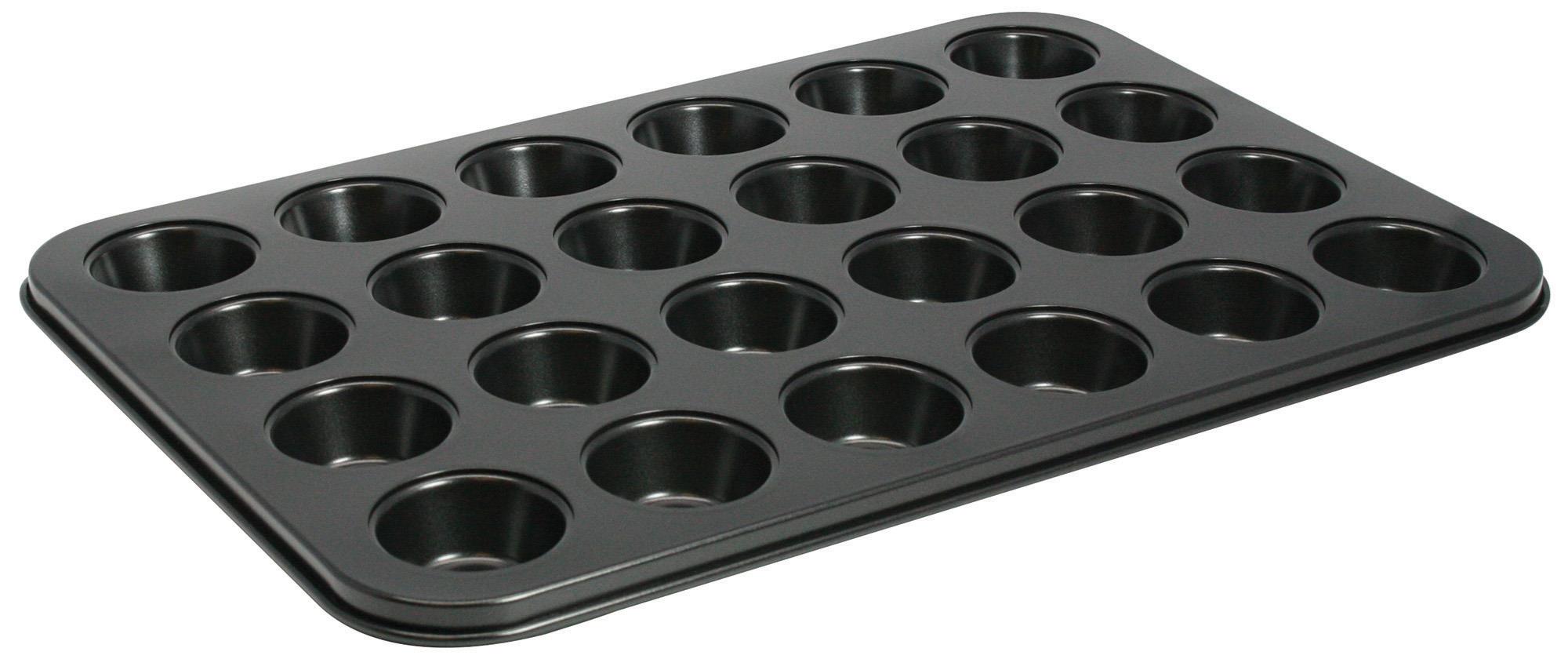 24 Cup Mini Muffin Pan, Non-Stick Carbon Steel