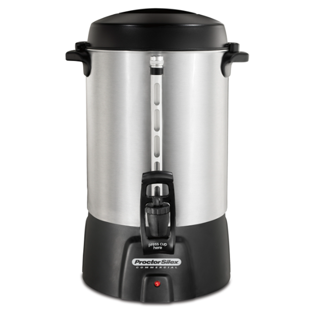 Proctor Silex Commercial Aluminum Coffee Urn, 60-Cup, Each
