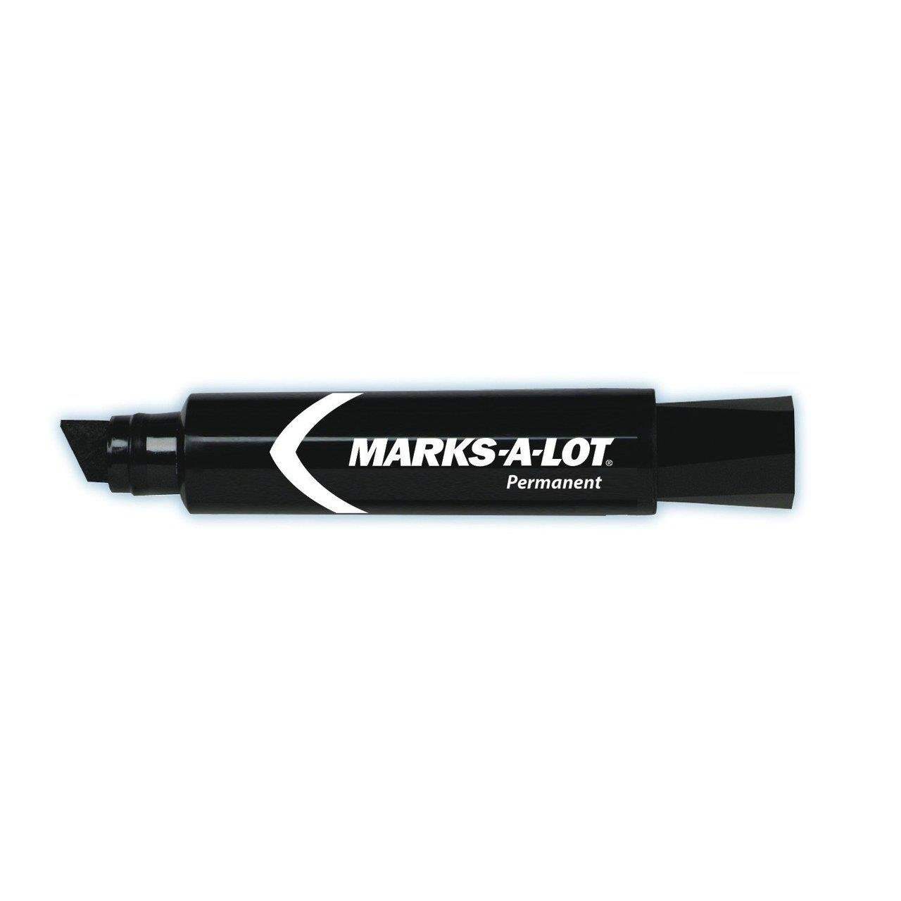 Bulk Black Jumbo Permanent Markers, Desk Style Chisel Tip Markers ...