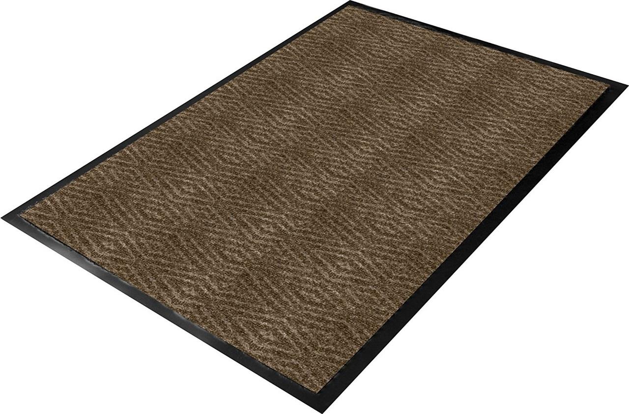 Chocolate Vinyl/Polypropylene 6x60 Guardian Golden Series Chevron Indoor Wiper Floor Mat 