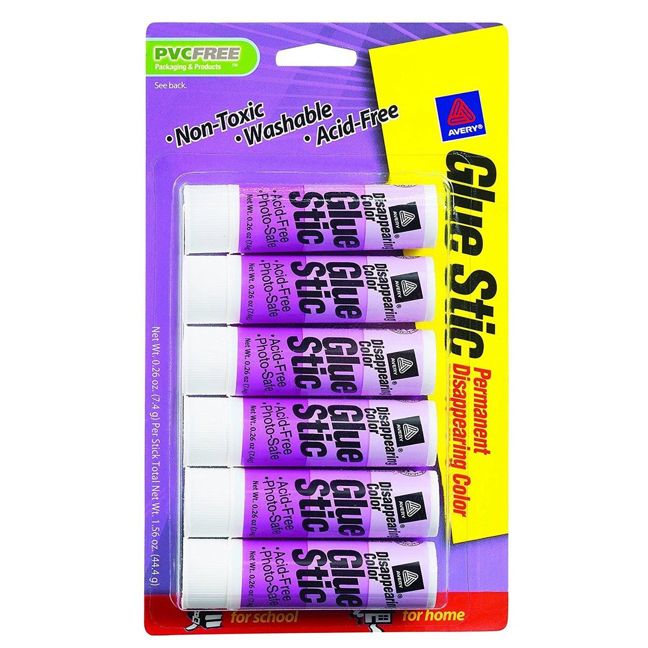 Bulk Purple Disappearing Color Glue Stick, 0.26Oz: Avery 00216 (144 Glue  Sticks) - Myriad Greeyn Office Supplies - Disabled Veteran Owned SDVOSB,  AbilityOne Distributor