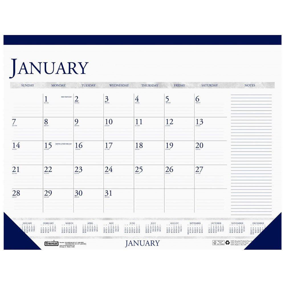 Desk Calendars, Pads & Calendar Refills - Green Wholesale Desk Pad ...