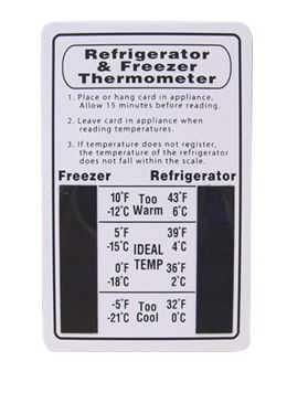 Bulk Energy Saving Refrigerator Thermometer Card: AM Conservation AMC108-G  (250 Thermometer Cards) - Myriad Greeyn Office Supplies - Disabled Veteran  Owned SDVOSB, AbilityOne Distributor
