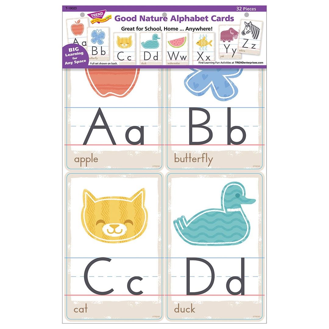Good Nature Alphabet Cards Set - The School Box Inc good-nature-alphabet-cards-set-the-school-box-inc
