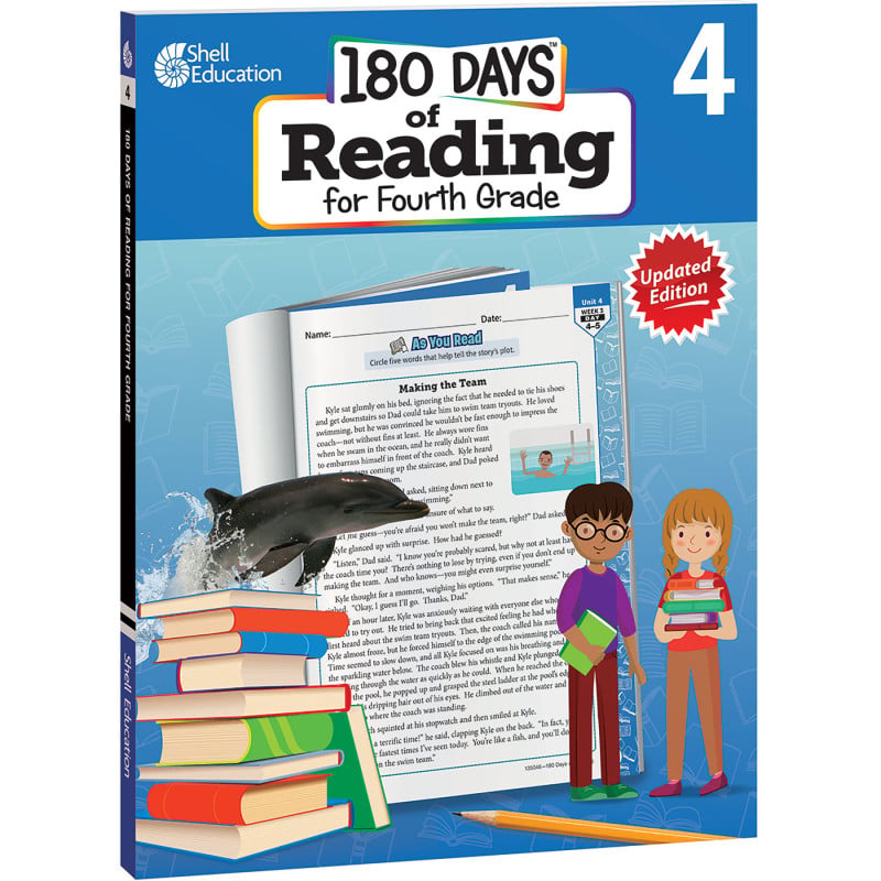 180 Days Of Reading Book For Fourth Grade - The School Box Inc