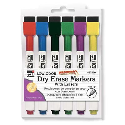EAI Education Dry-Erase Markers Chisel Tip Assorted Colors 48 Pack
