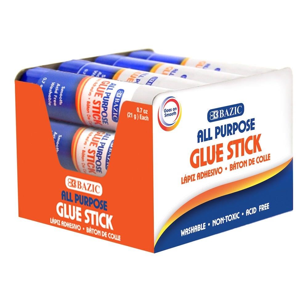 Glue Sticks Clear, 0.70oz, 12 ct