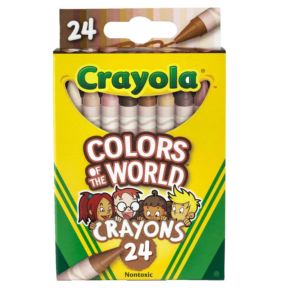 Colors of the World Large Crayons 24 ct - The School Box Inc