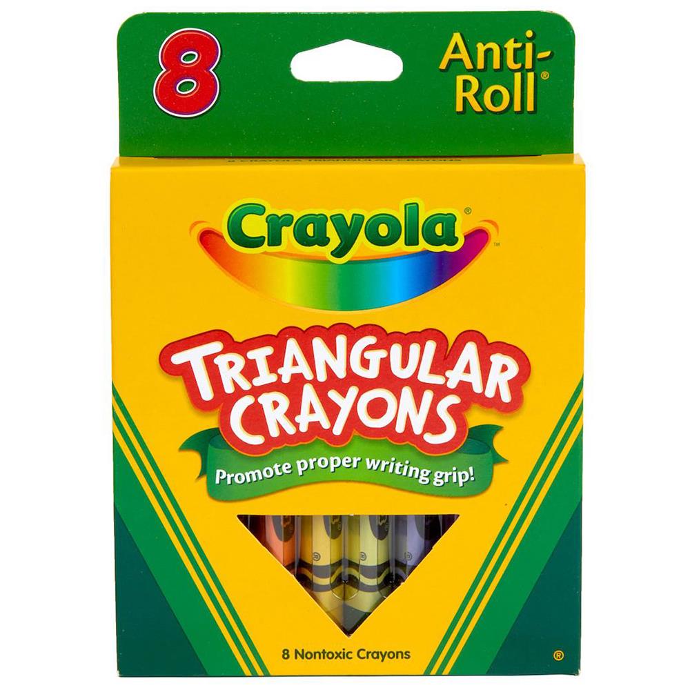 Crayola Triangular Crayons 8 ct - The School Box Inc