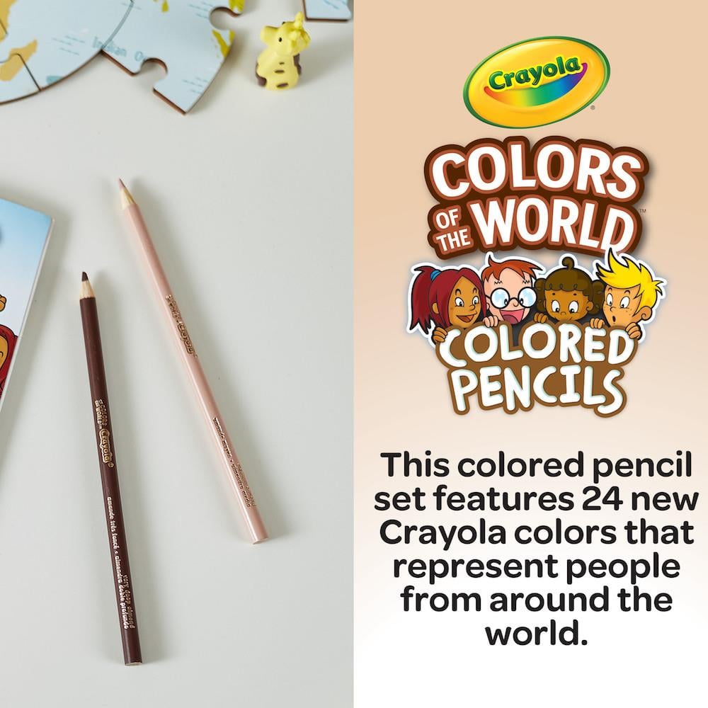 Crayola Colors Of The World Colored Pencils~ 24 Ct Box~ Pre