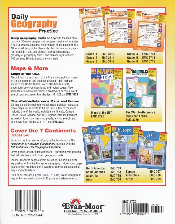 The World Reference Maps & Forms Gr 3-6 - The School Box Inc