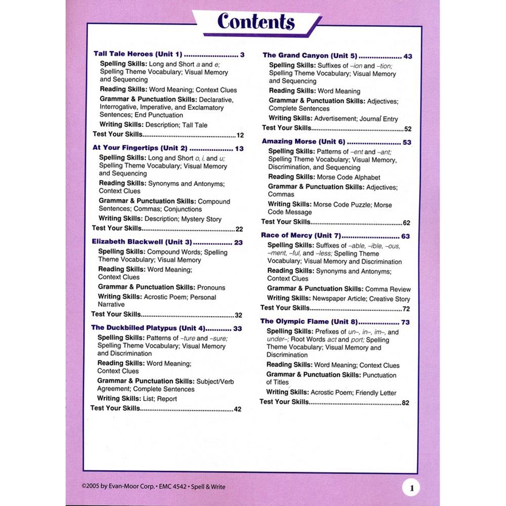 Skill Sharpeners Spell & Write Gr 6 The School Box Inc