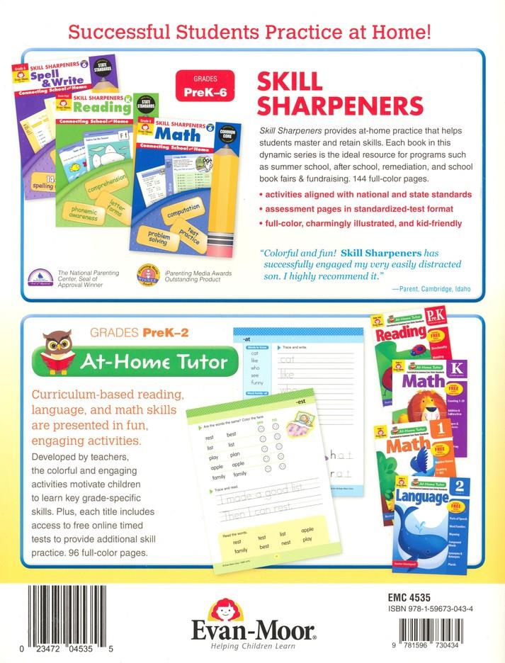 Skill Sharpeners Spell & Write Prek The School Box Inc