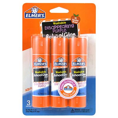 Elmer's Glue Stick Classroom Pack, Clear - 30 count, 0.24 oz sticks