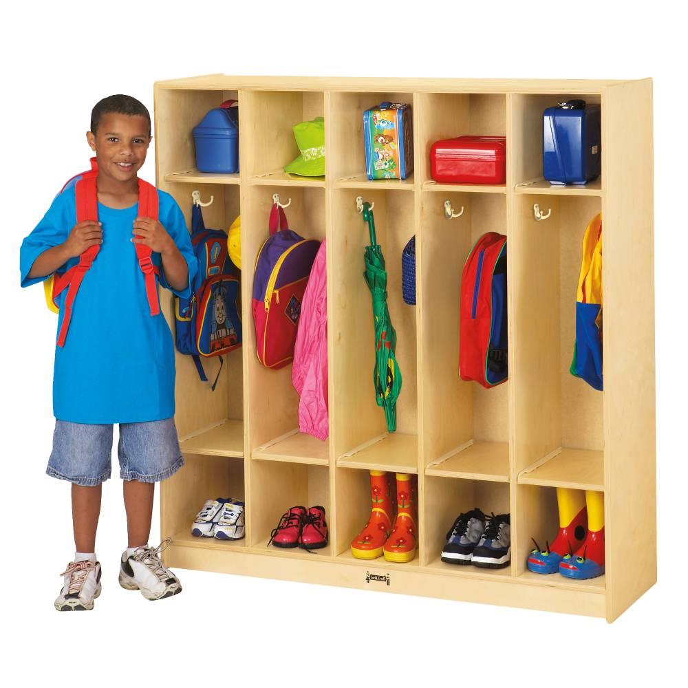 2 Sections Childcraft Coat Locker 21-7/8 x 9-5/8 x 42 Inches 