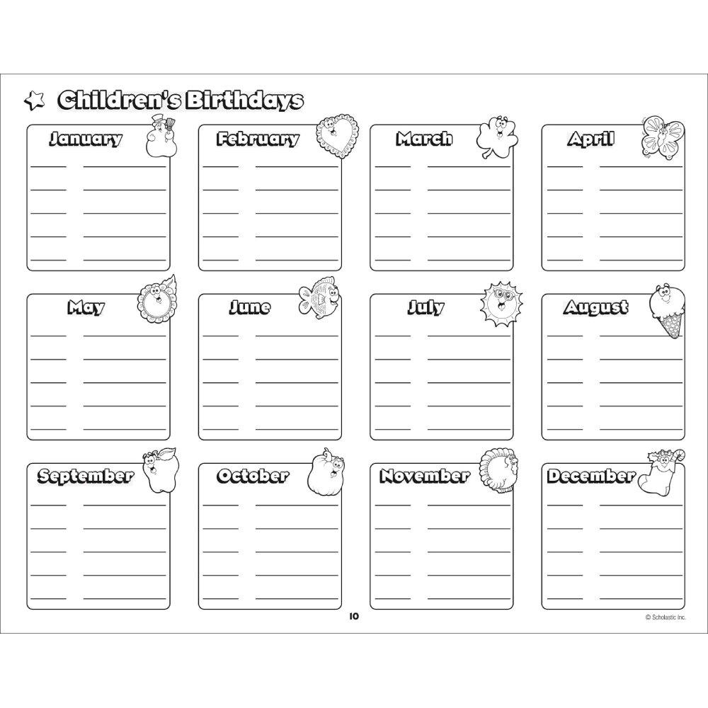 Daily Plan Book For Preschool The School Box Inc