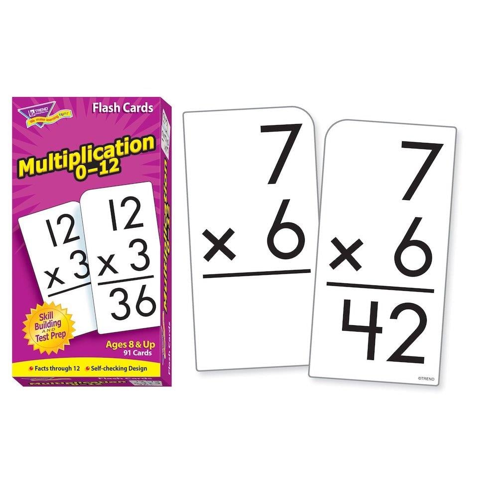 Multiplication Numbers 0-12 Flash Cards - The School Box Inc