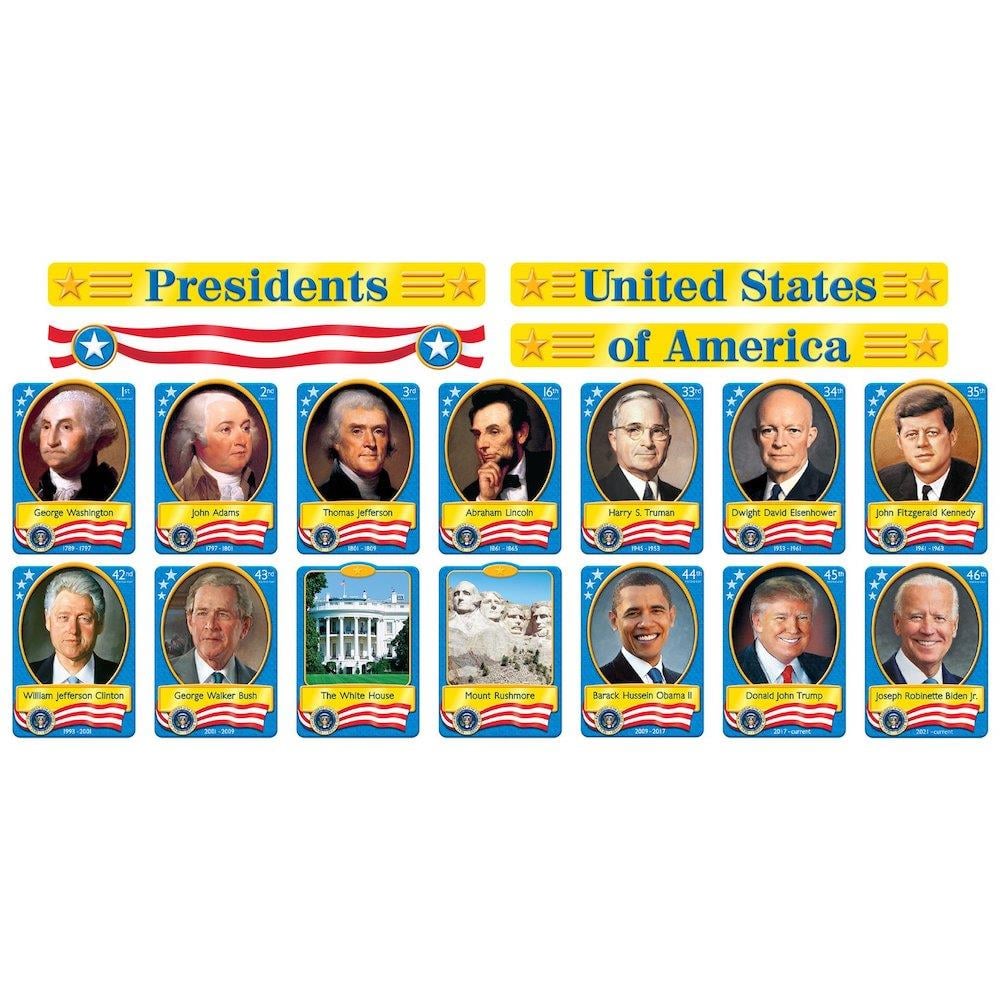 U.S. Presidents Bulletin Board Set - The School Box Inc