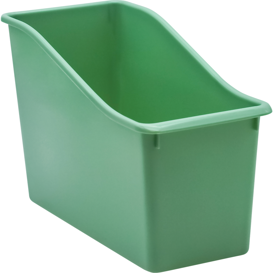 Eucalyptus Green Plastic Book Bin - The School Box Inc