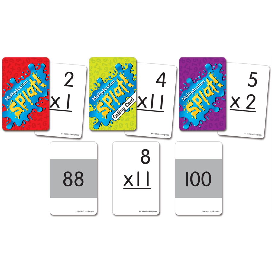 Splat Multiplication Game The School Box Inc