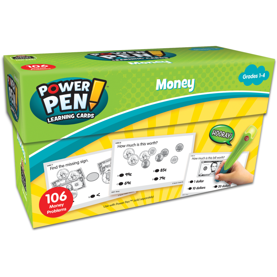 Power pen learning cards: money - the school box inc